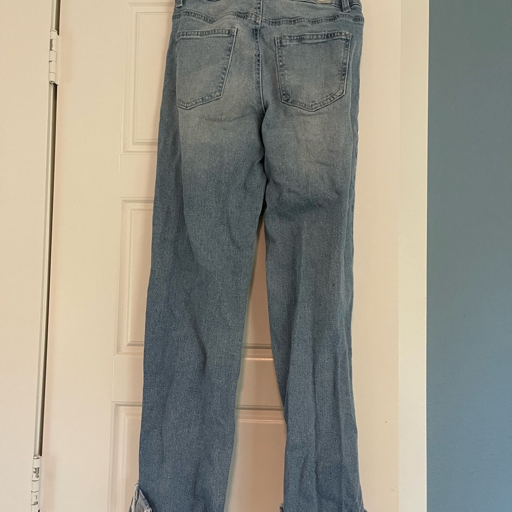 Casual Light Blue Boyfriend Jeans - Picture 2 of 2
